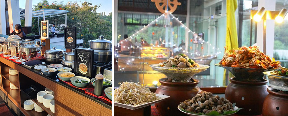 Pilihan makanan Padma Hotel Bandung